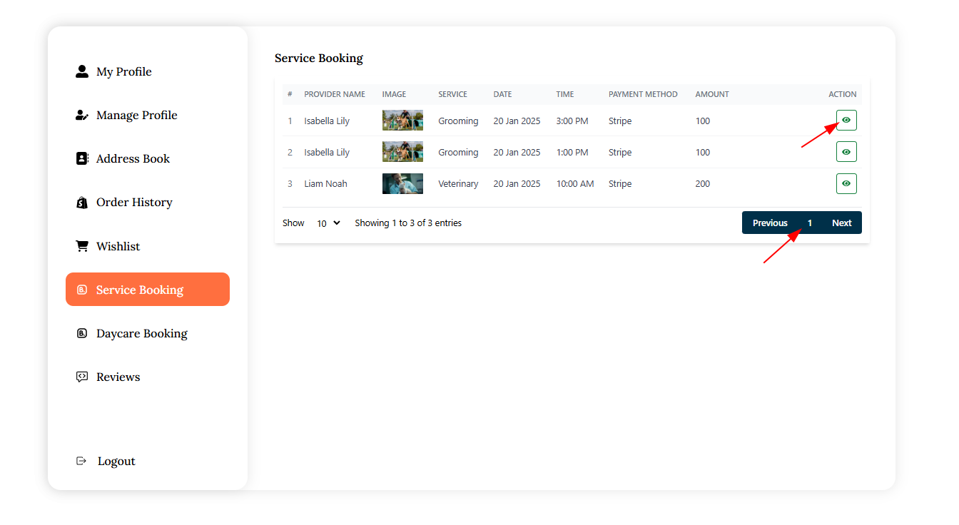 Service Booking