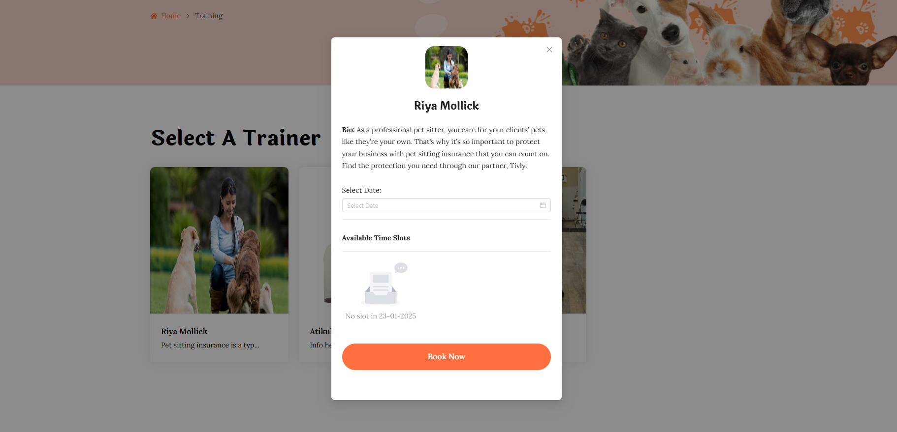 Training Available Schedule