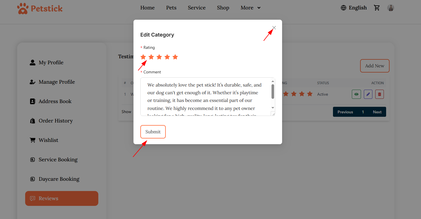 Edit Reviews
